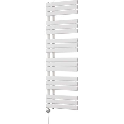 Tristan - White Electric Towel Rail H1564mm x W500mm 700w Thermostatic (1/3)