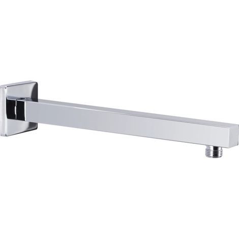 Bras de douche carré, acier inoxydable 201 argent, 30 cm