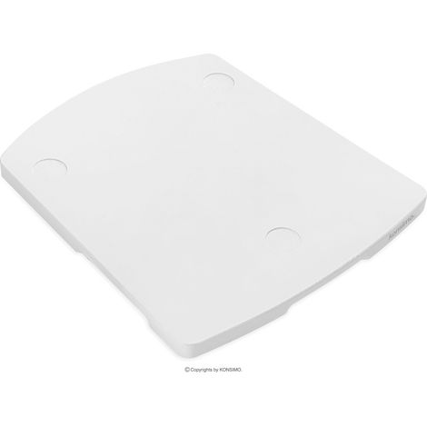 KONSIMO Bretter für Thermomix TM31, TM5 und TM6 Gleitbrett aus Massivholz/Slider aus Naturholz ''COQUERE'', Weiss, Holz, Buche, Zubehör-Set, 35x2x31/28 cm (1/5)