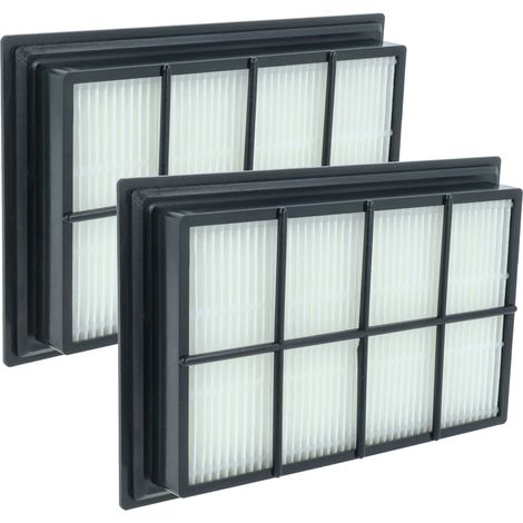vhbw 2x filtro sostituisce Kärcher 2.860-229.0 per aspirapolvere - filtro HEPA nero / bianco