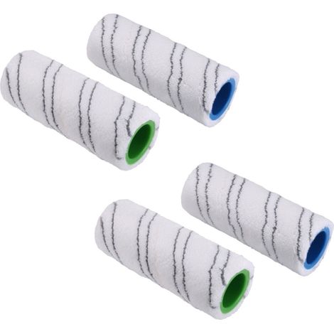 Trade-Shop 4in1 Set Reinigungswalzen Rollbürsten kompatibel mit Kärcher FC3 FC5 FC7 EWM 2 ersetzt 2.055-006.0 2.055-007.0 / Hartbodenreiniger Zubehör (1/5)