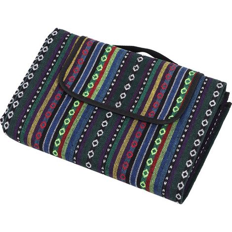 Couverture de pique-nique portable de style ethnique, imperméable, accessoire de tente de camping (1/5)