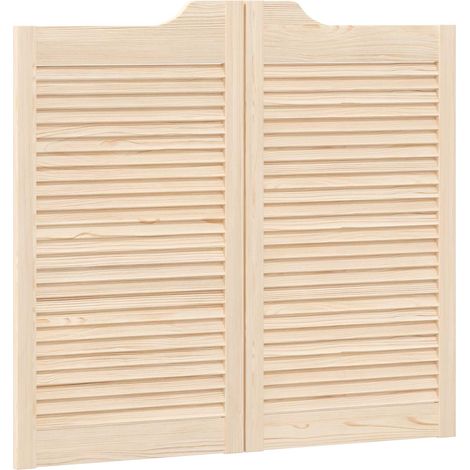 vidaXL  Swing Doors  Natural 90 x 50 cm Solid Pine Wood