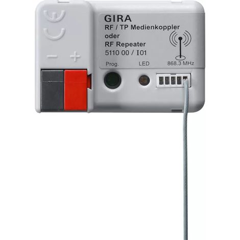 Gira RF/TP Medienkoppler/RF Repeater KNX 511000 (1/2)