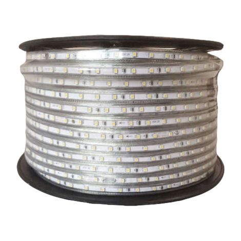 Striscia LED 50m a 230v Impermeabile Ip65 Luce bianca calda 3000k 60led/m 5050 220030