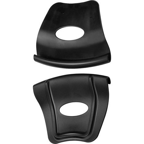 Set of 2 motorcycle tire rim protectors, black/red, 14 x 10.79 cm (1/3)