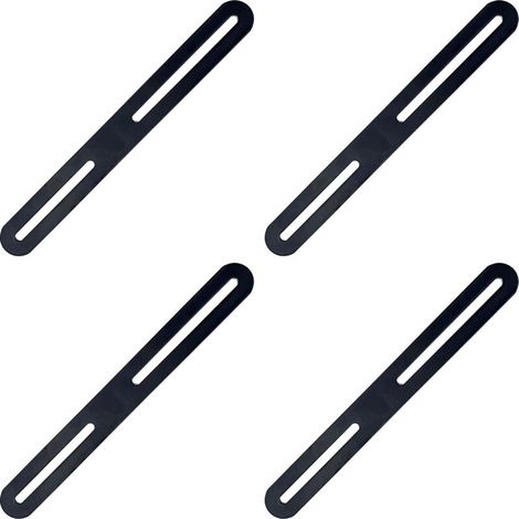 Montageplatten, Winkelverbinder, flache gerade Montagehalterungen – 4 Stück, Reparaturverbinderplatte 215×24×3 mm