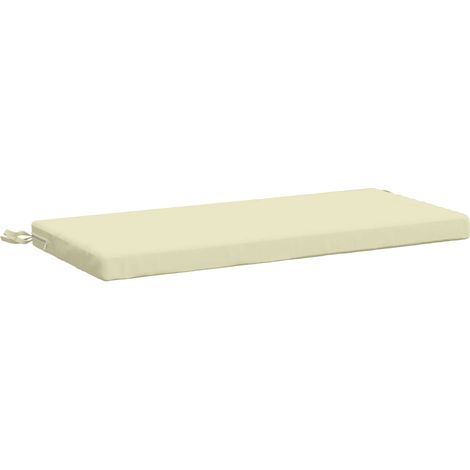 Cojín de banco SOEST 100% Poliéster Crema 80 x 40 x 5 cm vidaXL
