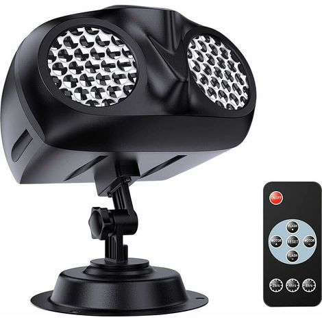 Lámpara de proyección LED, proyector de copos de nieve con control remoto, proyector navideño impermeable IP65 con función de temporizador, para Navidad, fiestas y jardín.