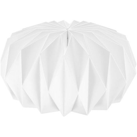 Dekorativer magnetischer Lampenschirm (1 Stück) – Lampenaccessoire für den Innenbereich – 42 x 42 x 17 cm – Weiß (1/3)
