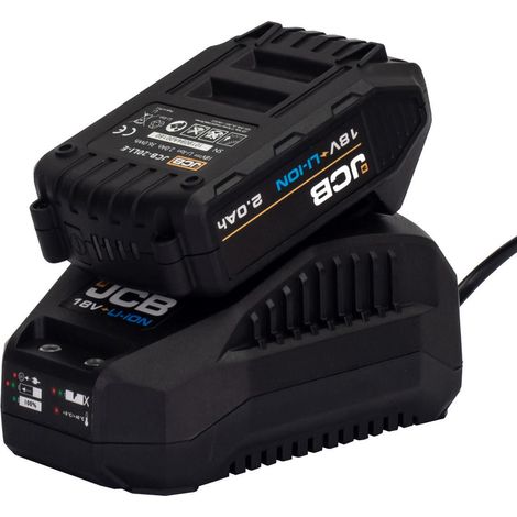 JCB 18V 2.0Ah Lithium-ion Battery and 2.4A Fast Charger (1/5)