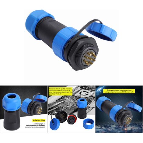 SP21-2/3/4/5/7/9/12p IP68 wasserdichter Einbaustecker, Luftfahrtstecker und -buchse, Einbau (1/5)