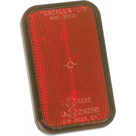Catarifrangente arancione rettangolare con vite M6