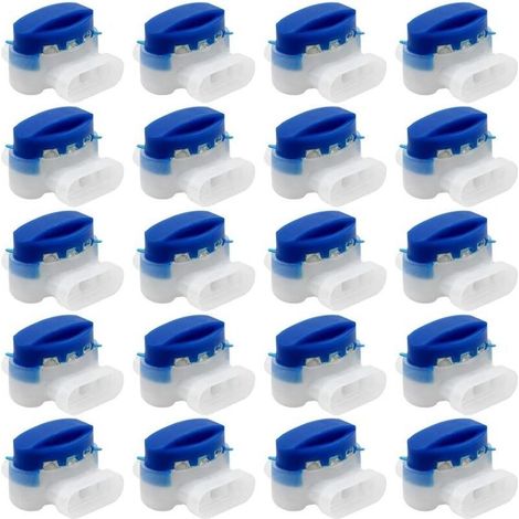 20 Stück Kabelverbinder, 314 mit Gel gefüllte Kabelverbinder, wasserdichte Anschlussklemmen für Garten, Außenbereich, Roboter, Auto und Rasenmäher (1/5)