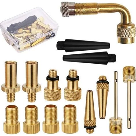 Fahrradventiladapter für Luftpumpe / 15-teiliges Set - Fahrradventiladapter für Luftpumpe / 15-teiliges Set (1/5)