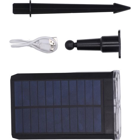 Solar-Außenleuchte mit Bewegungsmelder, IP65 wasserdicht, große Ausleuchtungsfläche, helle Beleuchtung für Garten, Terrasse und Einfahrt. (1/5)