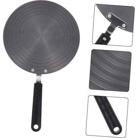 Plaque conductrice de chaleur de cuisine pour cuisinière à gaz et à induction, poignée facile à transporter 24 cm (1/4)