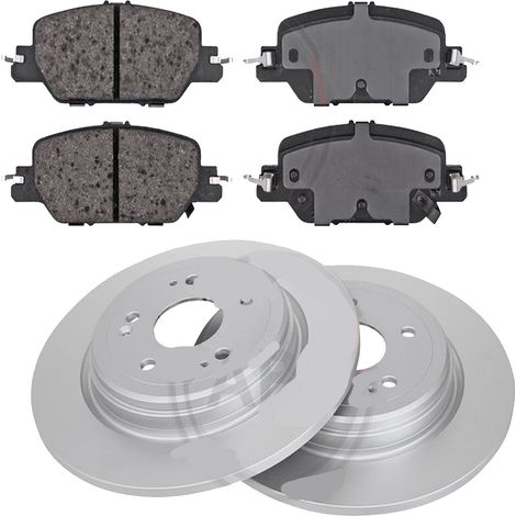 KIT FRENI POSTERIORI compatibile con HONDA CR-V V (RW,RT) - DISCHI + PASTIGLIE OEM: 35265 / 18777 /SOSTITUZIONE DIRETTA/BASSA POLVERE/SILENZIOSO (1/5)