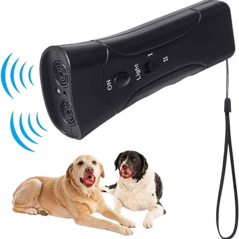 Détecteur Anti-Aboiement - Appareil Ultrasonique Réglable pour Chiens - Usage Extérieur et Intérieur - Rechargeable par USB - 1 Pièce (1/5)