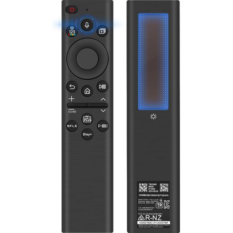 AI SolarCell Fernbedienung für Samsung Smart TVs (2019–2025) – Aufladbar per Solar und USB-C, Sprachsteuerung und KI-Funktion, kompatibel mit Samsung Frame TV, QLED, Neo QLED und Crystal UHD (1/5)