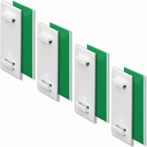 4-teiliges Zubehörset für Plissees/Rollos, kein Bohren erforderlich, einfache Montage, inklusive Montagehalterungen, Haken und Aufklebern (1/5)