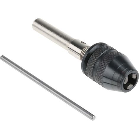 Rs Pro – Mandrin de perceuse à trois mors – Pour forets de 0,5 à 3,5 mm – Construction en acier – Compatible perceuses électriques