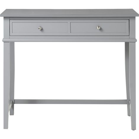 Franklin-Bureau avec 1 tiroir en MDF gris