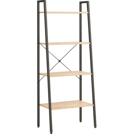 Maison Exclusive - Standregal 4 Böden Hellbraun und Schwarz 56x35