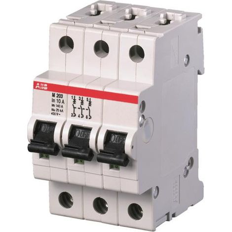 Disj. magnétique Seul (M203) 3P 15KA 50A (3Modules) 2CDA283799R0501 ABB 358318 (1/2)