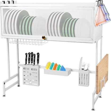Étagère de rangement pour évier, 65 x 30 x 78 cm, blanc (1/5)