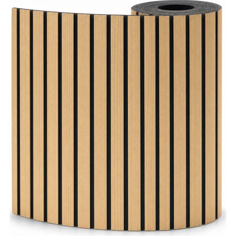 Pannello murale adesivo griglia legno per cucina 40 cm x 3 m (1/5)
