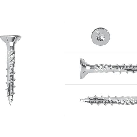 Spanplattenschrauben Verzinkt 5 x 30 mm Torx 25 Teilgewinde -