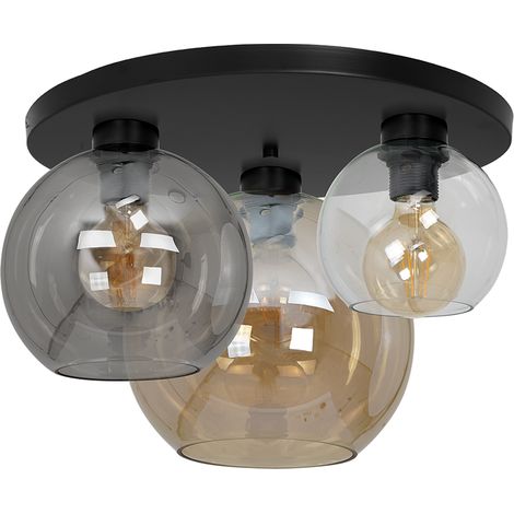 Plafonnier 3xE27 60W Sofia verre multicolore Milagro (1/3)