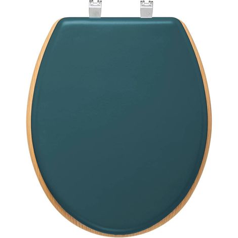 Sedile per wc in legno modern color blu petrolio - 5five (1/4)