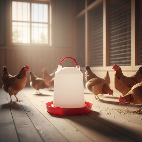 Melko distributeur automatique d'eau distributeur de boisson distributeur de boisson inversé station d'alimentation poulets abreuvoirs mangeoires pour volailles - abreuvoirs pour volailles - 1 litre