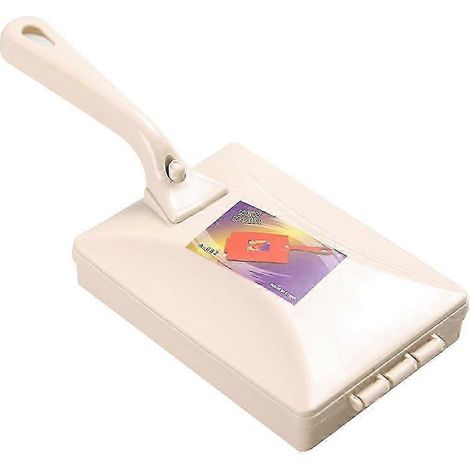Brosse de nettoyage à rouleau ramasseur de cheveux avec poignée, nettoyeur de tapis portatif pour la maison, la chambre, la salle de bain et le paillasson, beige (1/5)