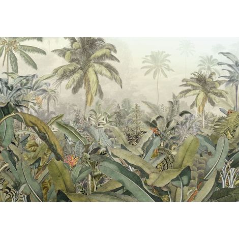 papier peint panoramique Amazonia vert  - Komar (1/2)