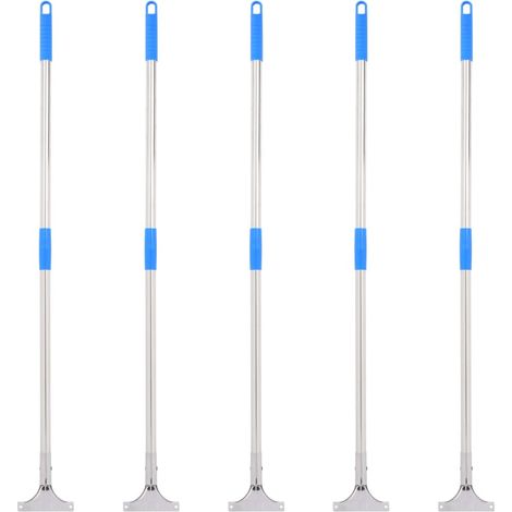Manches de raclette de sol 5 pcs 119,5 cm acier et plastique