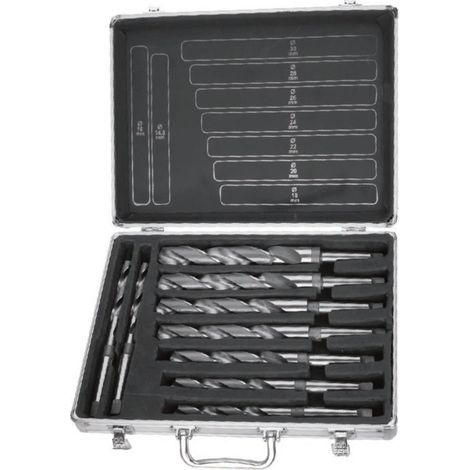 Juegos de brocas HSS con mango cónico MT 2 , 9 pìezas OPTIMUM MWBMCMT2 (1/2)