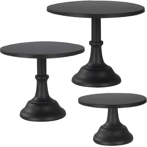 3 Pcs Stand De Gâteau, Stand Cake Pop, Tall Cake Stands pour Table à Dessert, Affichage Parfait pour Wedding Graduation Party Noir (1/5)