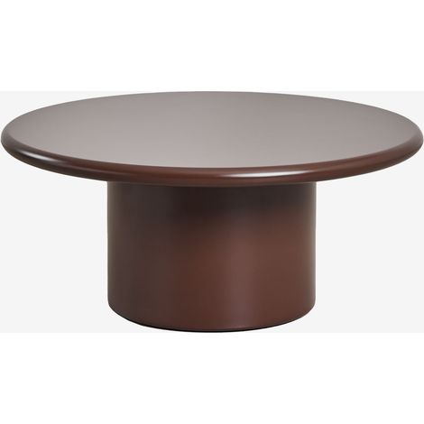 SKLUM Runder MDF-Couchtisch (Ø80 cm) Rodeo Braun Kaffee                                  