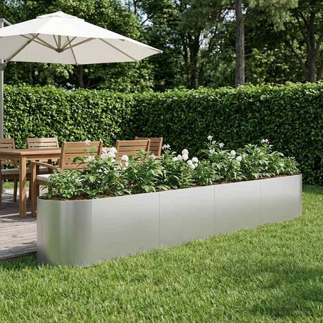 vidaXL Jardin surélevé Acier galvanisé 380 x 40 x 40 cm Acier