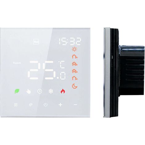 16A Smart Thermostat, LCD Touchscreen Digital Programmable Thermostat for Underfloor Heating, Wall Thermostat (1/5)