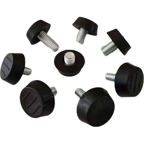 Pieds Vérin de Meuble Réglables Pied de Nivellement avec T-écrou Filetage Vis de Ajustables pour Pieds de Chaise Table Sofa M8 x 23 x 18mm 16 Pièces H238 (1/4)