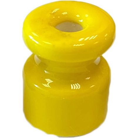 AISLANTE PORCELANA AMARILLO PARA CABLE 24x19mm