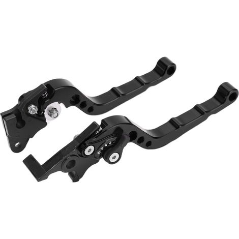 Leviers de Frein et d'Embrayage Moto, Dispositif de Freinage Réglable en Alliage d'Aluminium Noir, Poignées de Guidon (1/5)