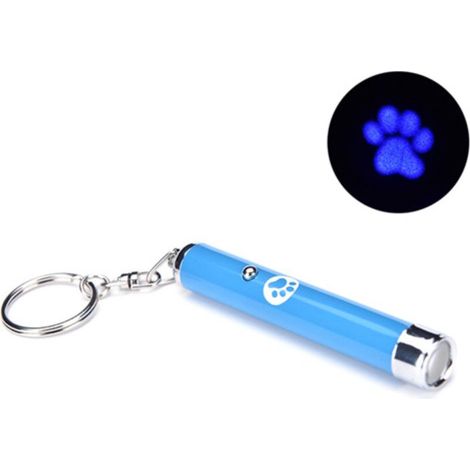 Motif de patte de bâton de chat drôle à projection LED, bleu (1/5)