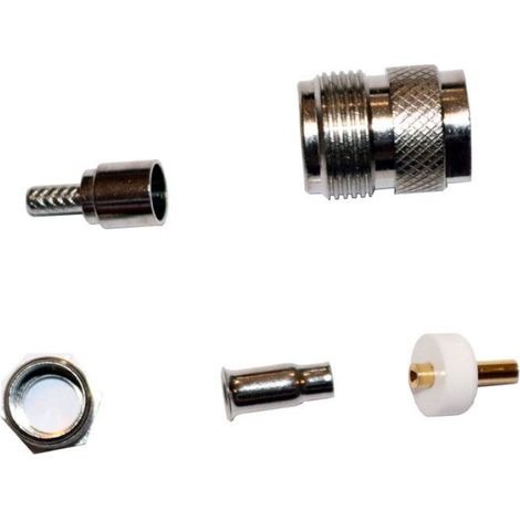 Fiche N - Pour Câble Coaxial RG174 - Impédance 50 Ohms - Sertissage Requis - 1 Pièce