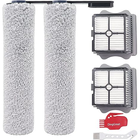 Rouleau de brosse de rechange et ensemble HEPA Convient pour Tineco Aspirateur Eau et Poussière sans Fil Floor One S5 (2 x brosse à rouleau + 2 x filtre d'aspirateur) (1/5)