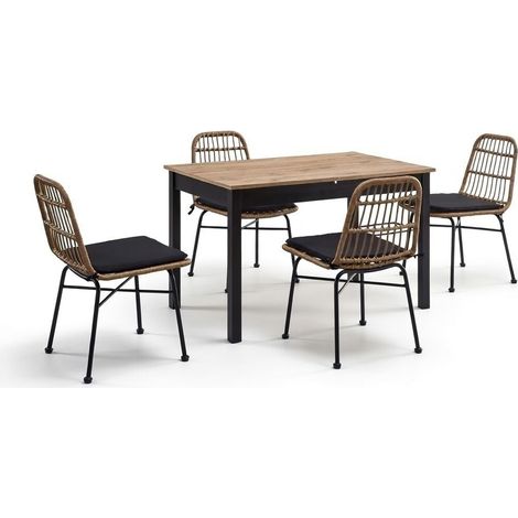 Conjunto de mesas y sillas para comedor Houston 1480 , 75x74x124cm, Diámetro: 0, Número de asientos: 4, Estilo: Contemporary